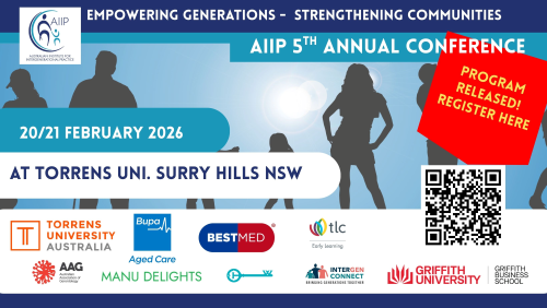 AIIP Annual Conference banner. For more information, click on link above