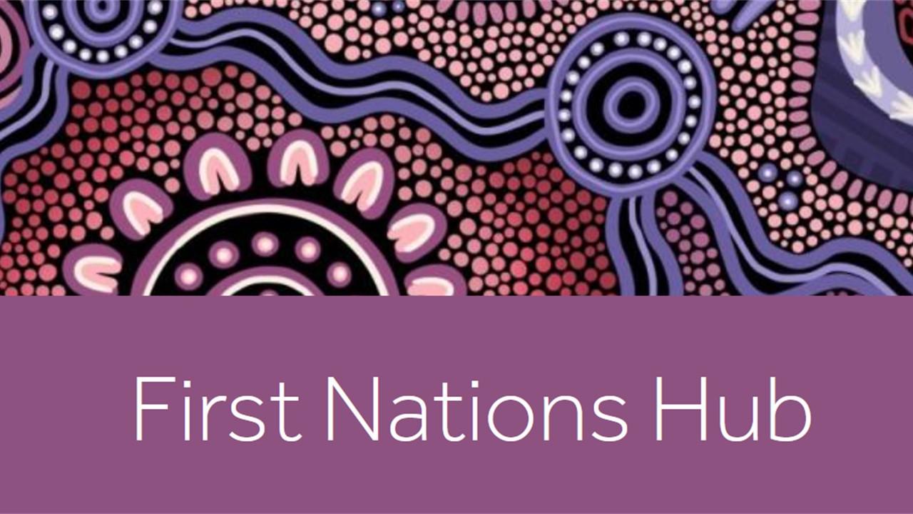 Image of ARIIA First Nations Hub webpage artwork: Journey of care and connection’ by proud Wiradjuri woman Amy Kilby